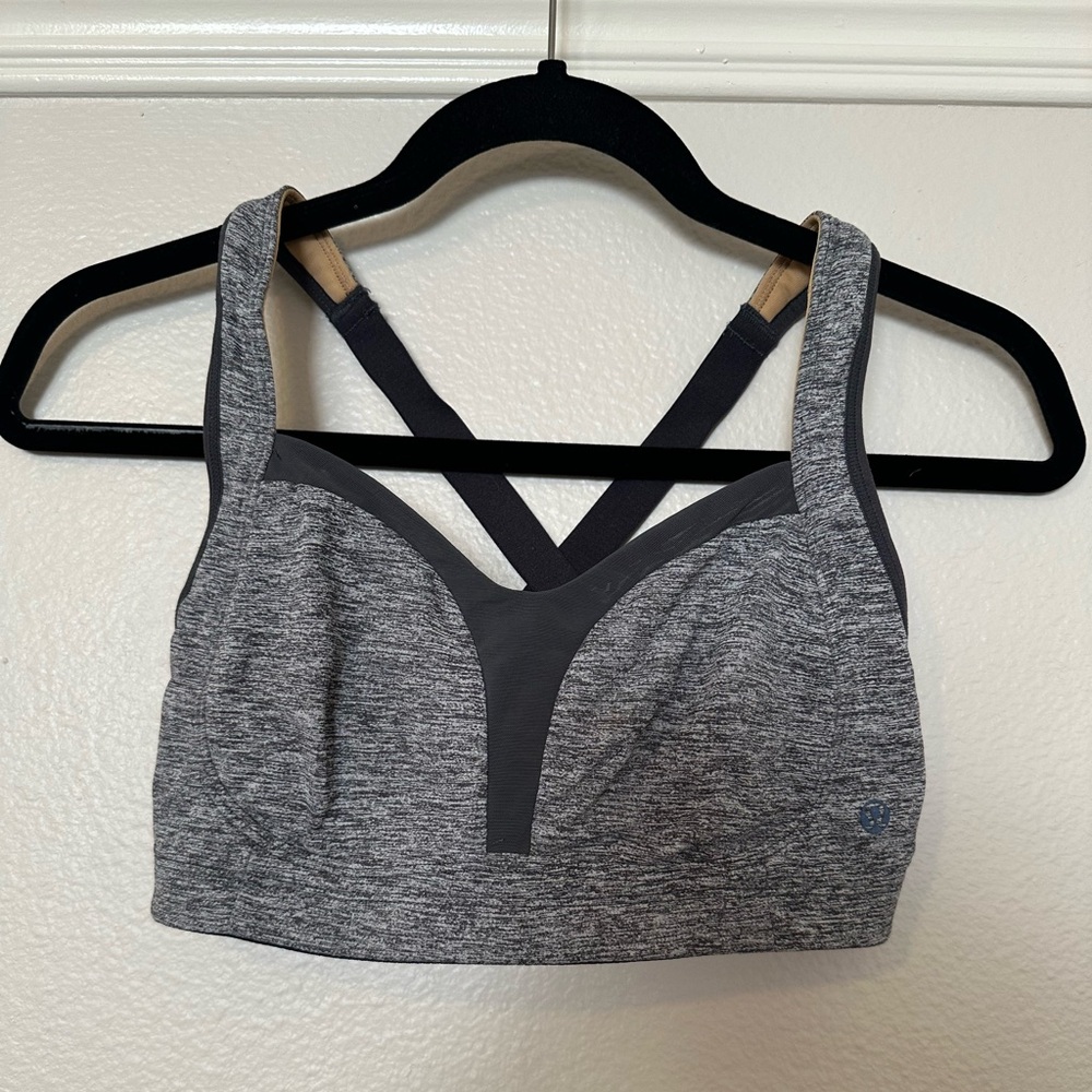 Lululemon Athletica Heathered Gray Sports Bra